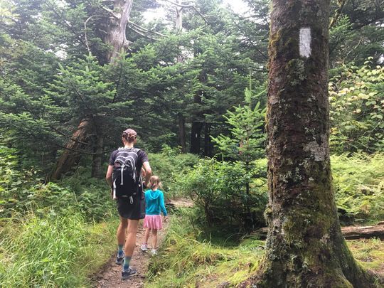 MST Completer Jennifer Pharr Davis © Photo by Karen Chavez/Asheville Citizen-Times