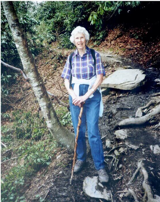Margaret Stevenson on Alum Cave Trail