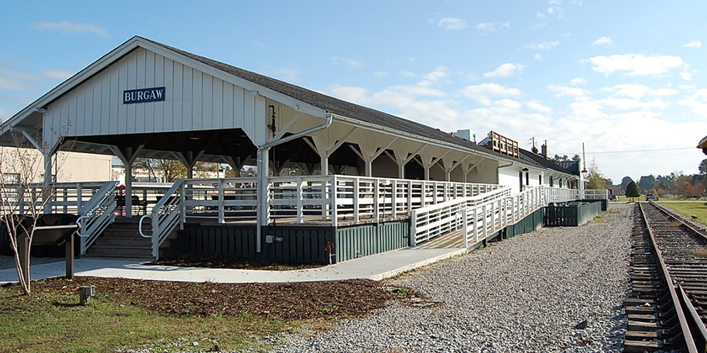 The 1850s Burgaw Train Depot | Photo courtesy of town of Burgaw